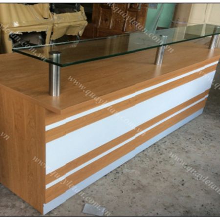 Quầy Lễ Tân Thấp Giá Rẻ QLTT M02